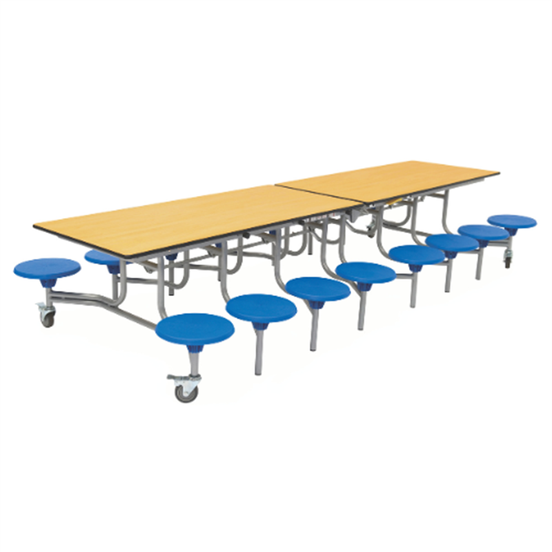 SpaceRight Sixteen Seat Rectangular Mobile Folding Dining Table